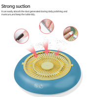 2 in 1 Vacuum Fan Nail Dust Collector with Nail Drill