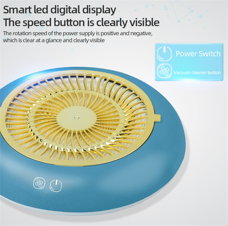 2 in 1 Vacuum Fan Nail Dust Collector with Nail Drill