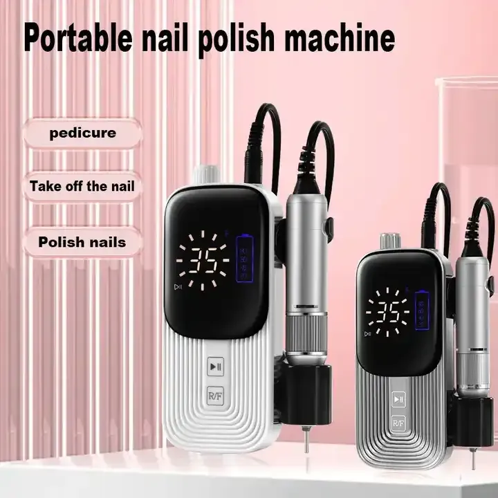 Portable Automatic Finger Toenail File Drill
