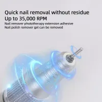 Portable Automatic Finger Toenail File Drill