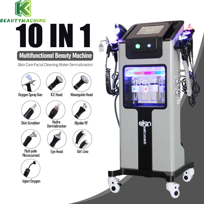 Hydrodermabrasion Dermabrasion Aquafacial Machine pour esthéticiennes
