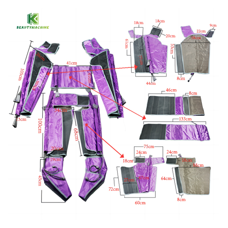 48 Air Bag Lymphatic Drainage Pressotherapie Pressotherapy Machine