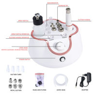 Аппарат для микродермабразии с алмазной головкой 5 в 1 с вакуумным инструментом для кожи