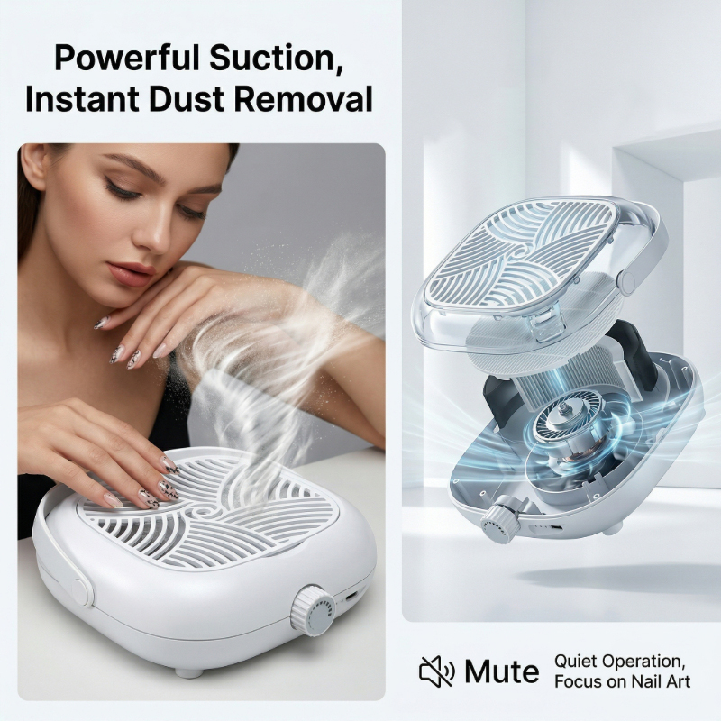 rechargeable nail dust collector