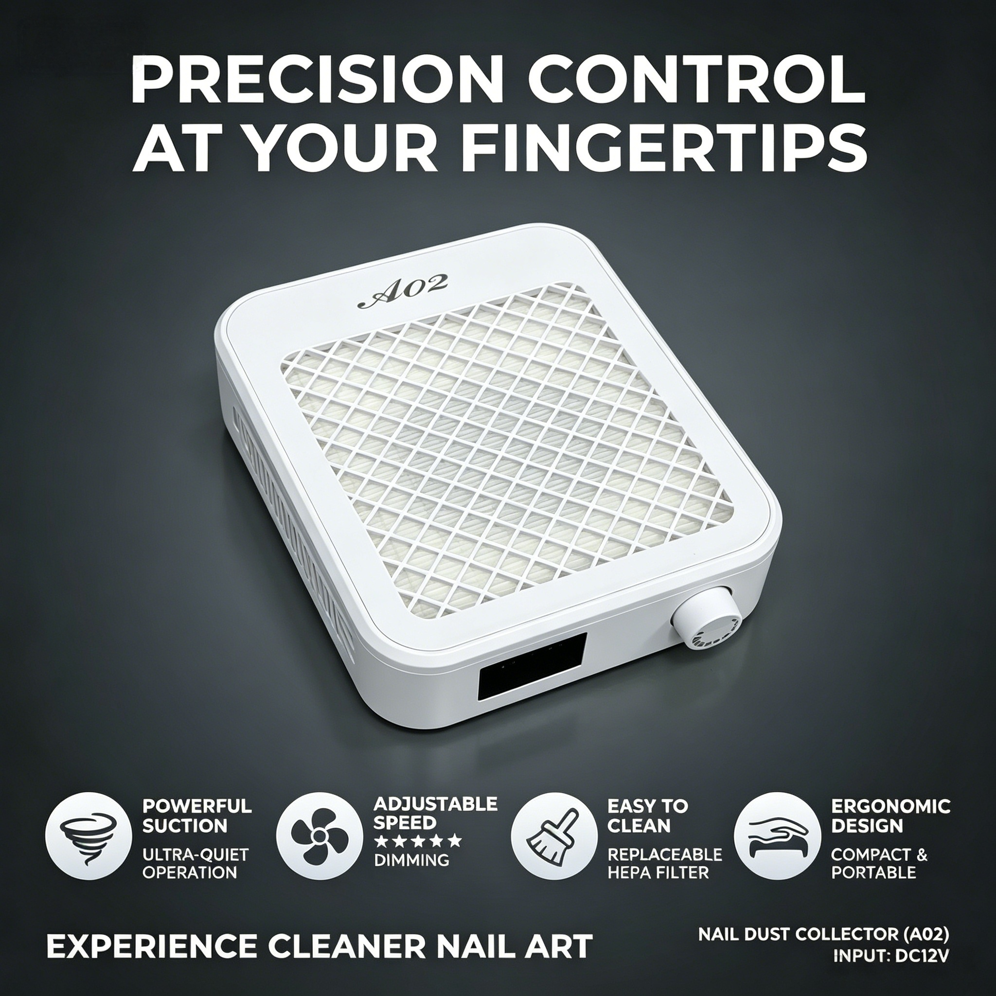 nail dust fan