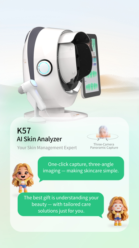AI-сканер для анализа влажности кожи, ухода K57