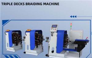 Hydraulische Flechtmaschine mit drei Decks