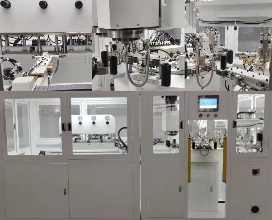 Automatic flexible sanitary hose assembly machine
