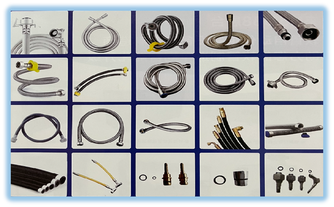 Automatic flexible sanitary hose assembly machine