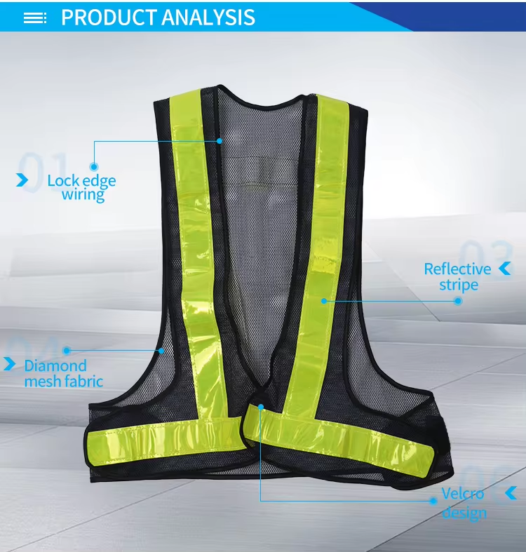 Mesh Safety Vest Safety Vest Polyester Fabric