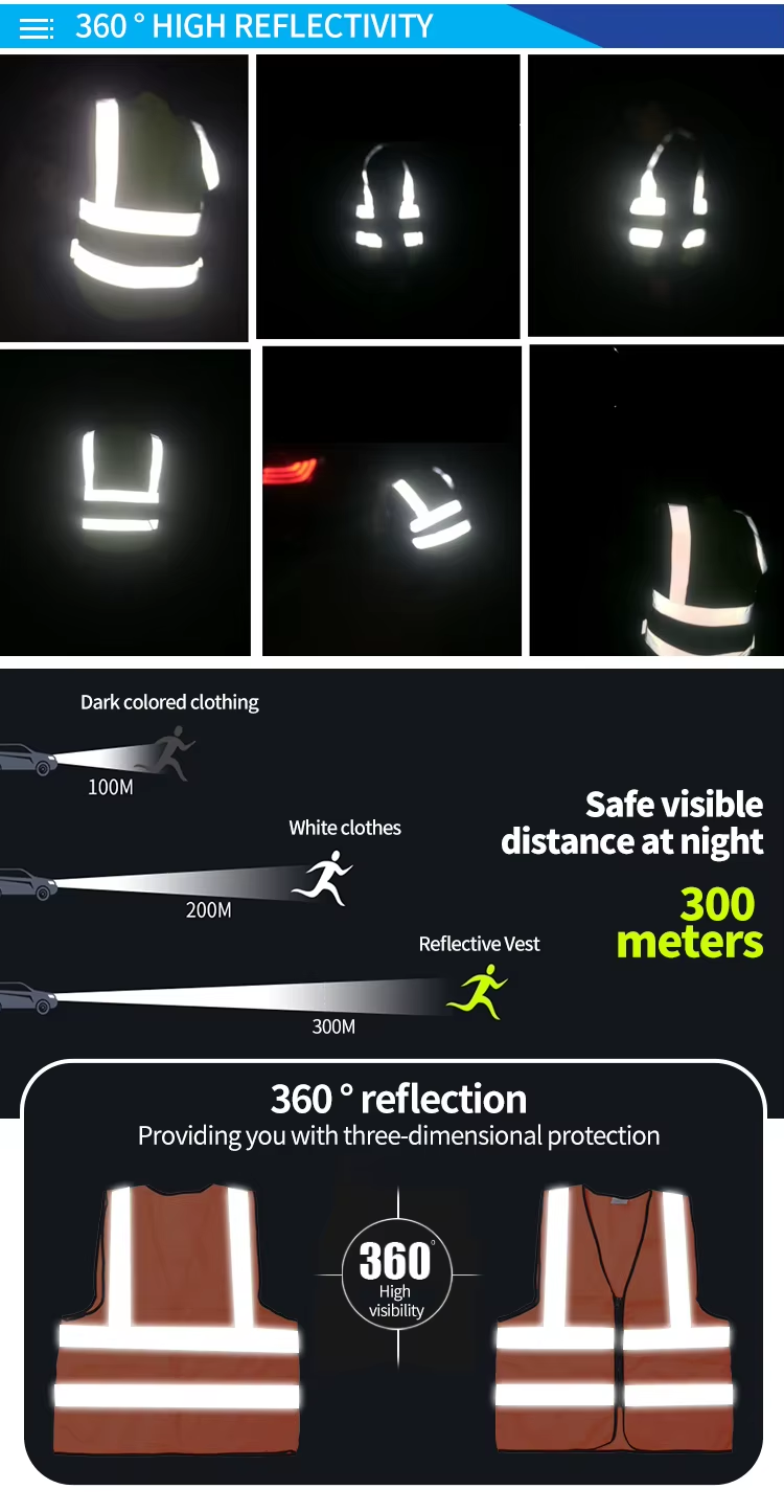Mesh Fabric Road Reflective Vest
