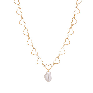 Ожерелье-чокер с жемчужной подвеской