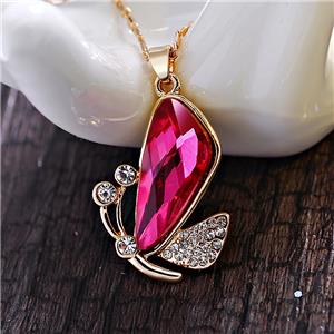 Сребърно колие Сваровски с висулка за жени