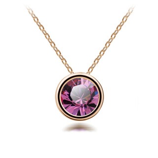 لذيذ روبي الذهب قلادة حبل سلسلة قلادة