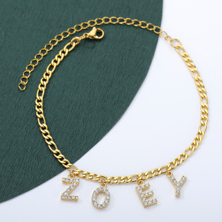 Сребърно колие с верижка с персонализирано име