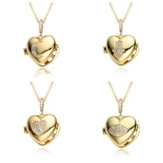 Gold Chrome Hearts Herringbone Chain Necklace