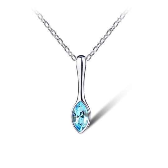 Smaragd witgouden ketting ketting