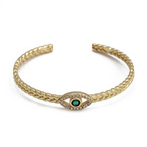Золотой стильный мужской браслет от сглаза