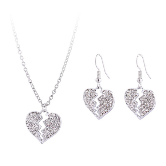 Pandora Heart Chain Halsband Smyckesset