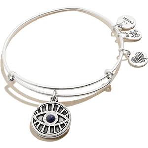 Hopeinen Evil Eye Charm -rannekoru