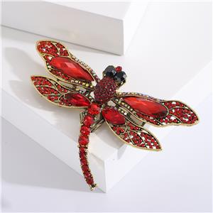 Brož červená vážka