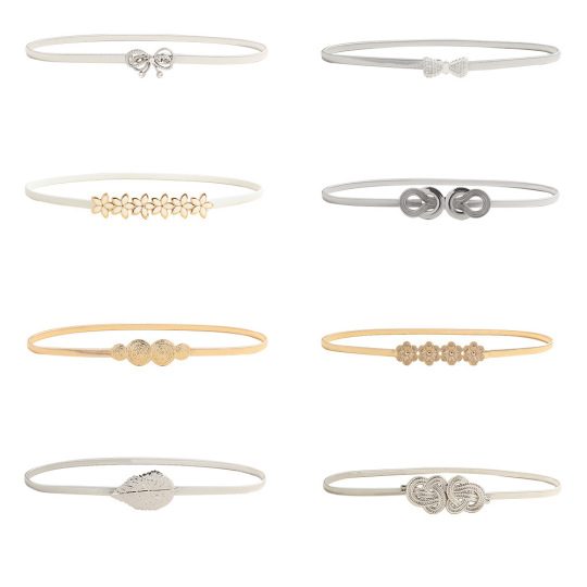 Gouden metalen kettingriemen voor dames