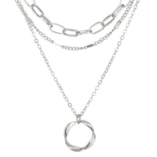 مجموعة قلادة الطبقات الذهبية