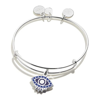 Hopeinen Evil Eye Charm -rannekoru