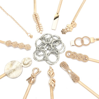 Золотые металлические цепочки для женщин