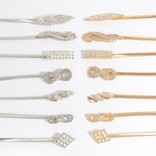 Золотые металлические цепочки для женщин