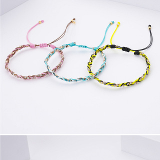 Плетеные браслеты из веревки