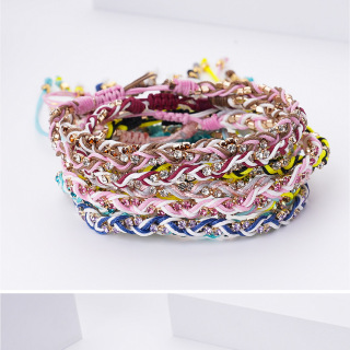 Плетеные браслеты из веревки