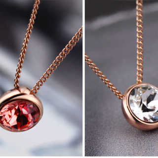 لذيذ روبي الذهب قلادة حبل سلسلة قلادة