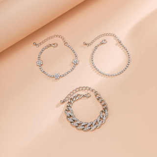 Gold Diamond Chain Bracelet For Women