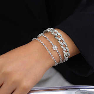 Gold Diamond Chain Bracelet For Women