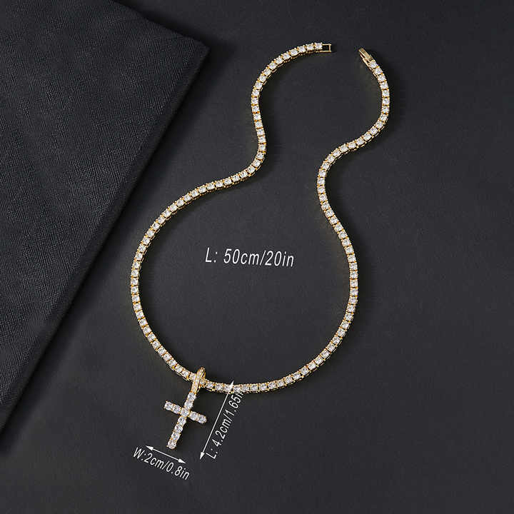 diamond cross pendant