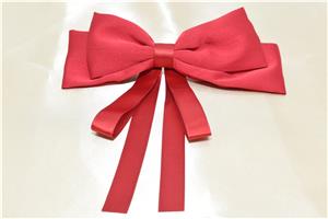 Fundă de păr mare cu panglică din material textil pentru femei, fete, coadă lungă, agrafă de păr cu fundă