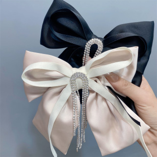 Fashion Butterfly Knot Net Red Hair Clip Korean Edition Rhinestone Tassel Style Hair Clip Hot Selling