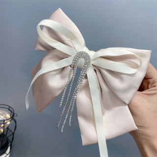 أزياء فراشة عقدة صافي مشبك شعر أحمر الطبعة الكورية حجر الراين شرابة نمط مشبك شعر حار بيع