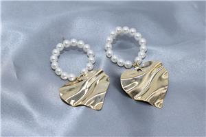 Элегантные серьги-гвоздики в форме сердца в стиле панк для женщин, блестящие гладкие металлические серьги золотого цвета, ювелирные изделия