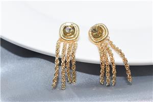 Tassel Earrings for Women, Gold Statement Earrings, Gold Dangle Earrings, Tassel Drop Earrings, Jewelry Gift Women Party Fashion