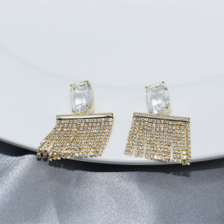 Tassel Earrings for Women, Gold Statement Earrings, Gold Dangle Earrings, Tassel Drop Earrings, Jewelry Gift Women Party Fashion