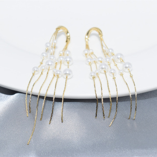 Tassel Earrings for Women, Gold Statement Earrings, Gold Dangle Earrings, Tassel Drop Earrings, Jewelry Gift Women Party Fashion