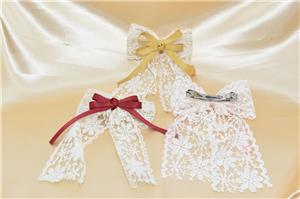 Нова модна шапка Дантелена панделка Двойна панделка Шнола за коса Дамска декоративна панделка Шнола за коса Момичета Горна дръжка за коса