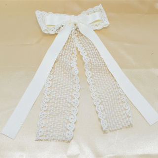 Нова модна шапка Дантелена панделка Двойна панделка Шнола за коса Дамска декоративна панделка Шнола за коса Момичета Горна дръжка за коса