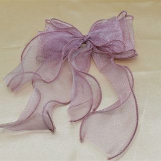 Супер приказна принцеса Шнола за коса Модна панделка от органза Фиби за коса Сладък дизайн Пролетна шнола за коса