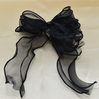 Супер приказна принцеса Шнола за коса Модна панделка от органза Фиби за коса Сладък дизайн Пролетна шнола за коса