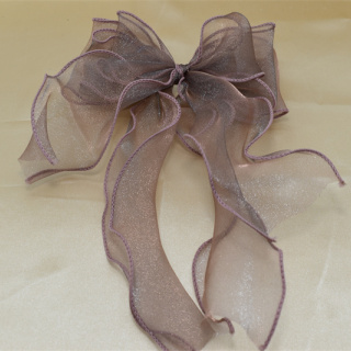 Супер приказна принцеса Шнола за коса Модна панделка от органза Фиби за коса Сладък дизайн Пролетна шнола за коса