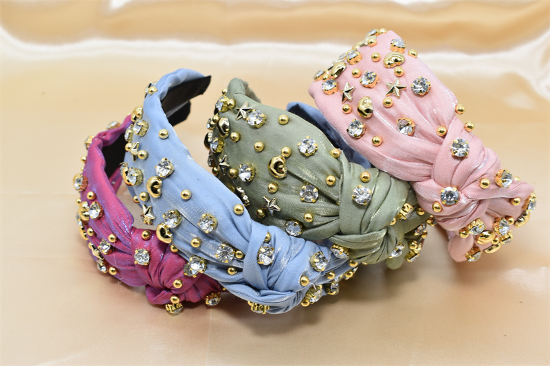 Haarband Beste Diamant Kleurrijke Hoofdband Luxe Bling Hoofdbanden Hoge kwaliteit Strass Nieuw Haar Foto Tijd Kleur Materiaal