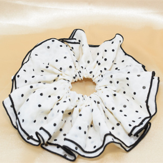 Accessorio per donna alla moda Fasce elastiche per capelli sfuse Fasce per capelli personalizzate con fiore rosa blu per ragazze Scrunchies in tessuto all'ingrosso